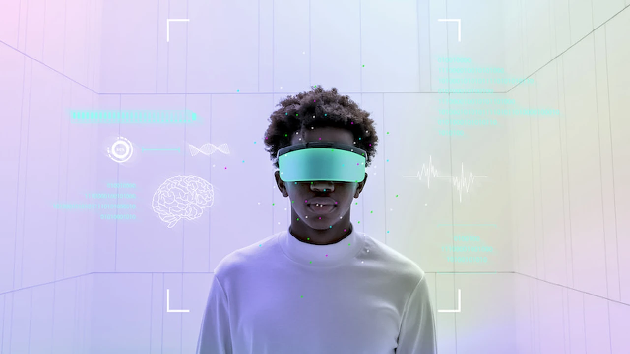 blue bowl of black bean beef tortilla soup on a board with cilantro and shredded cheese in background