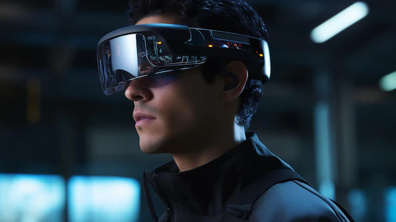 Close up on a plate of mashed potatoes, topped with baked pork chops with cream of mushroom soup, and a side of green beans.